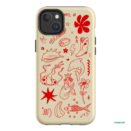 Spiced Cowboy Cream Printed Phone Cases iPhone 14 Plus / Armoured MagSafe by Easty Beasty - The Dairy