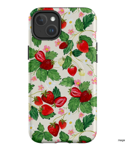Strawberry Patch Printed Phone Cases iPhone 14 Plus / Armoured MagSafe by Ellie Mae - The Dairy