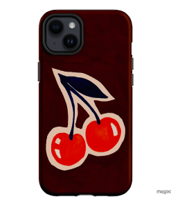 Cherries Printed Phone Cases iPhone 14 Plus / Armoured by Studio Bon - The Dairy