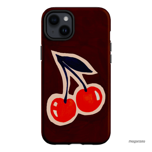 Cherries Printed Phone Cases iPhone 14 Plus / Armoured by Studio Bon - The Dairy
