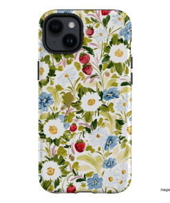 Garden Strawberries Printed Phone Cases iPhone 14 Plus / Armoured by Ellie Mae - The Dairy