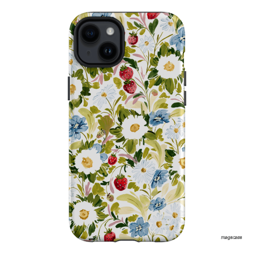 Garden Strawberries Printed Phone Cases iPhone 14 Plus / Armoured by Ellie Mae - The Dairy
