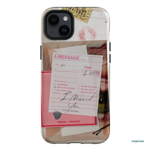 Missed Call Printed Phone Cases iPhone 14 Plus / Armoured by Jasmine Dowling - The Dairy