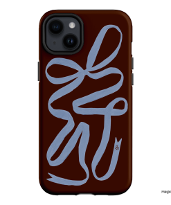 Mocha Ribbon Printed Phone Cases iPhone 14 Plus / Armoured by Jasmine Dowling - The Dairy