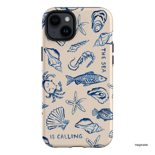 Sea Call Printed Phone Cases iPhone 14 Plus / Armoured by Cass Deller - The Dairy