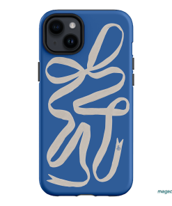 Something Blue Ribbon Printed Phone Cases iPhone 14 Plus / Armoured by Jasmine Dowling - The Dairy