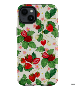Strawberry Patch Printed Phone Cases iPhone 14 Plus / Armoured by Ellie Mae - The Dairy