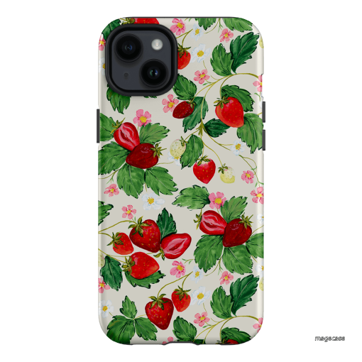 Strawberry Patch Printed Phone Cases iPhone 14 Plus / Armoured by Ellie Mae - The Dairy