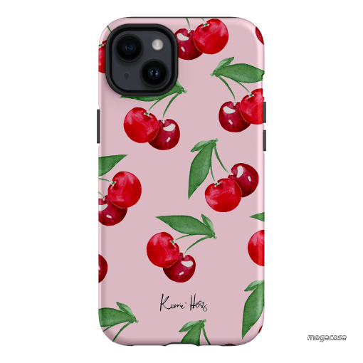 Cherry Rose Printed Phone Cases iPhone 14 Plus / Armoured by Kerrie Hess - The Dairy