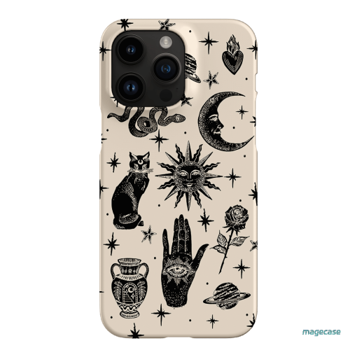 Astro Flash Beige Printed Phone Cases by Veronica Tucker - The Dairy