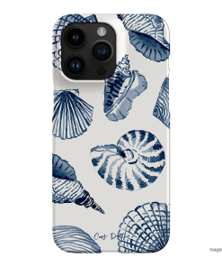 Blue Shells Printed Phone Cases iPhone 14 Pro Max / Snap by Cass Deller - The Dairy