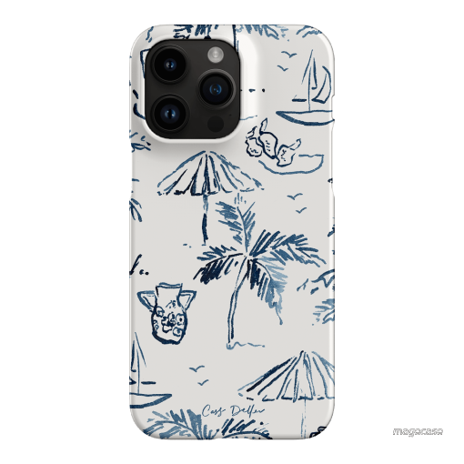 Balmy Blue Printed Phone Cases iPhone 14 Pro Max / Snap by Cass Deller - The Dairy