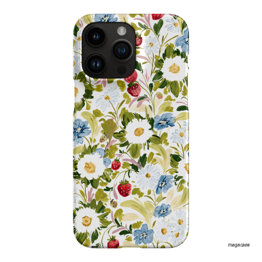 Garden Strawberries Printed Phone Cases iPhone 14 Pro Max / Snap by Ellie Mae - The Dairy