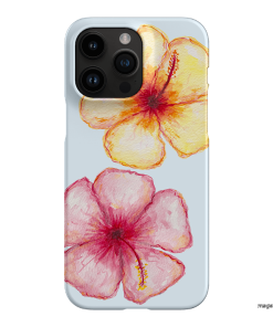 Hibiscus Flower Blue Printed Phone Cases iPhone 14 Pro Max / Snap by BG. Studio - The Dairy