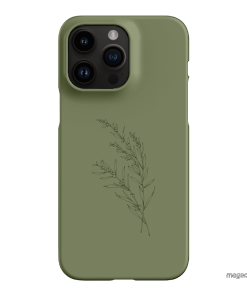 Khaki Wattle Printed Phone Cases iPhone 14 Pro Max / Snap by Typoflora - The Dairy