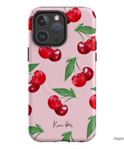 Cherry Rose Printed Phone Cases by Kerrie Hess - The Dairy