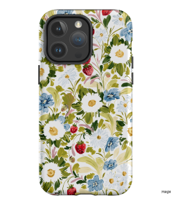 Garden Strawberries Printed Phone Cases iPhone 14 Pro Max / Armoured MagSafe by Ellie Mae - The Dairy