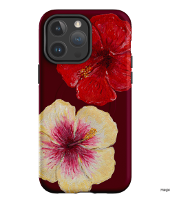 Hibiscus Flower Printed Phone Cases iPhone 14 Pro Max / Armoured MagSafe by BG. Studio - The Dairy