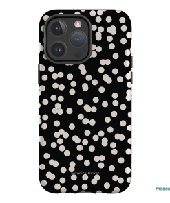 Mini Confetti Noir Printed Phone Cases iPhone 14 Pro Max / Armoured MagSafe by Veronica Tucker - The Dairy
