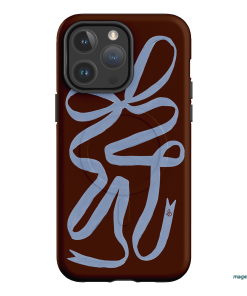 Mocha Ribbon Printed Phone Cases iPhone 14 Pro Max / Armoured MagSafe by Jasmine Dowling - The Dairy