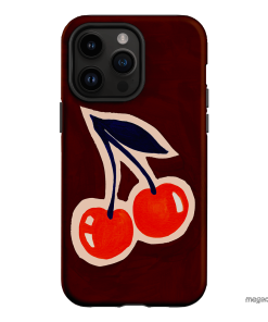 Cherries Printed Phone Cases iPhone 14 Pro Max / Armoured by Studio Bon - The Dairy