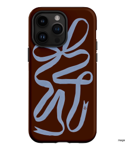Mocha Ribbon Printed Phone Cases iPhone 14 Pro Max / Armoured by Jasmine Dowling - The Dairy