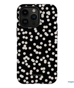 Mini Confetti Noir Printed Phone Cases iPhone 14 Pro Max / Armoured by Veronica Tucker - The Dairy