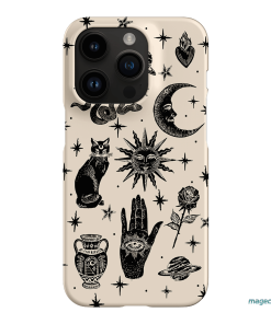 Astro Flash Beige Printed Phone Cases iPhone 14 Pro / Snap by Veronica Tucker - The Dairy