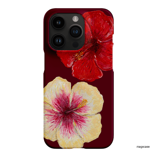 Hibiscus Flower Printed Phone Cases iPhone 14 Pro / Snap by BG. Studio - The Dairy