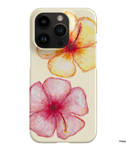 Hibiscus Flower Yellow Printed Phone Cases iPhone 14 Pro / Snap by BG. Studio - The Dairy