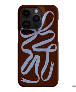 Mocha Ribbon Printed Phone Cases iPhone 14 Pro / Snap by Jasmine Dowling - The Dairy