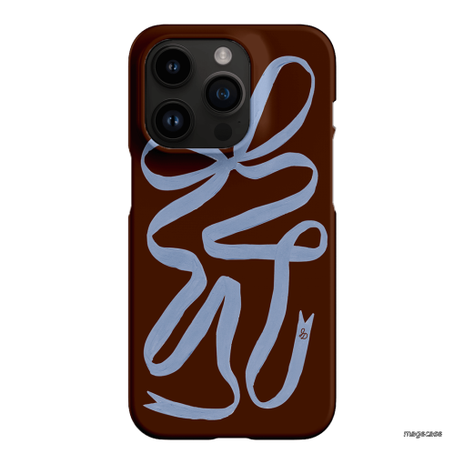 Mocha Ribbon Printed Phone Cases iPhone 14 Pro / Snap by Jasmine Dowling - The Dairy