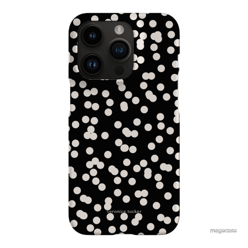 Mini Confetti Noir Printed Phone Cases iPhone 14 Pro / Snap by Veronica Tucker - The Dairy