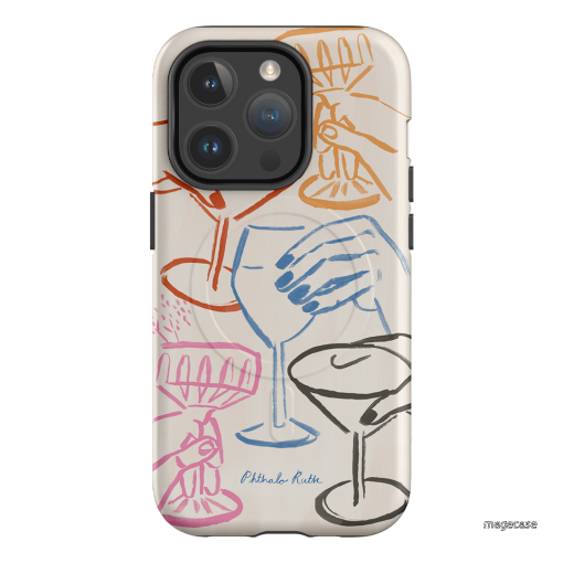 Cheers Multi Printed Phone Cases iPhone 14 Pro / Armoured MagSafe by Phthalo Ruth - The Dairy