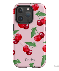 Cherry Rose Printed Phone Cases by Kerrie Hess - The Dairy