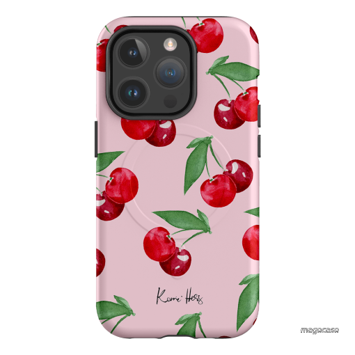 Cherry Rose Printed Phone Cases by Kerrie Hess - The Dairy