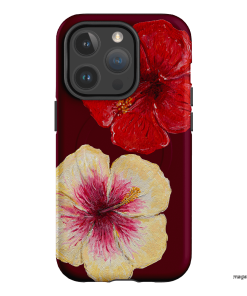 Hibiscus Flower Printed Phone Cases iPhone 14 Pro / Armoured MagSafe by BG. Studio - The Dairy