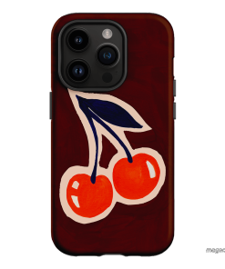 Cherries Printed Phone Cases iPhone 14 Pro / Armoured by Studio Bon - The Dairy