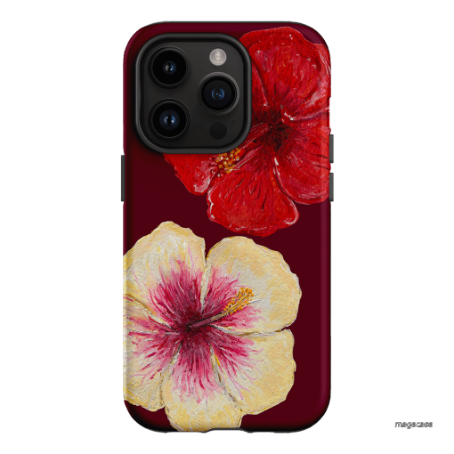Hibiscus Flower Printed Phone Cases iPhone 14 Pro / Armoured by BG. Studio - The Dairy