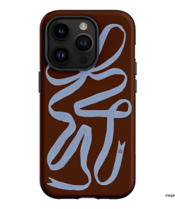 Mocha Ribbon Printed Phone Cases iPhone 14 Pro / Armoured by Jasmine Dowling - The Dairy