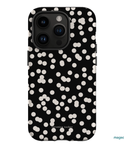 Mini Confetti Noir Printed Phone Cases iPhone 14 Pro / Armoured by Veronica Tucker - The Dairy