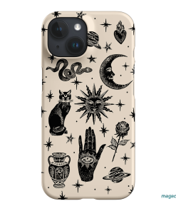 Astro Flash Beige Printed Phone Cases by Veronica Tucker - The Dairy