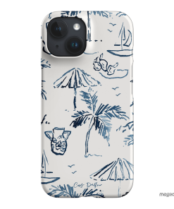 Balmy Blue Printed Phone Cases iPhone 15 / Snap by Cass Deller - The Dairy