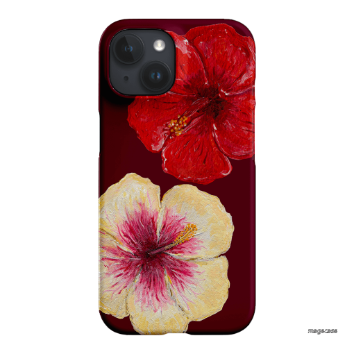 Hibiscus Flower Printed Phone Cases iPhone 15 / Snap by BG. Studio - The Dairy