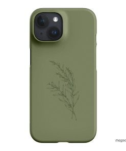 Khaki Wattle Printed Phone Cases iPhone 15 / Snap by Typoflora - The Dairy