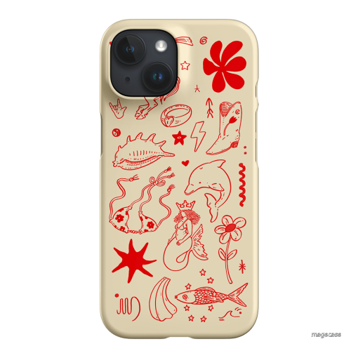 Spiced Cowboy Cream Printed Phone Cases iPhone 15 / Snap by Easty Beasty - The Dairy
