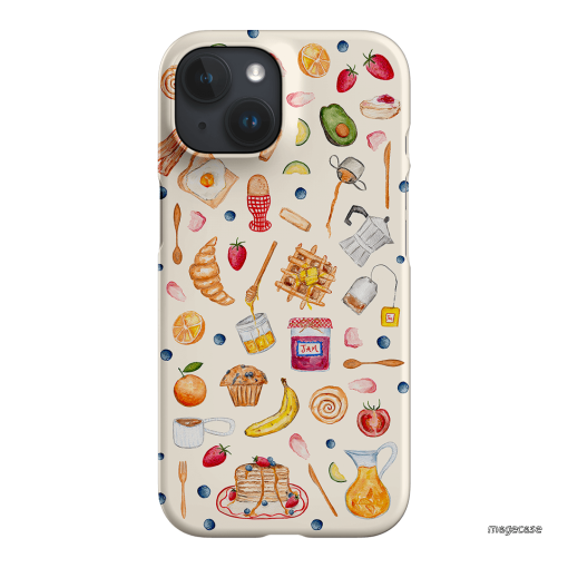 Sunday Breakfast Printed Phone Cases iPhone 15 / Snap by BG. Studio - The Dairy