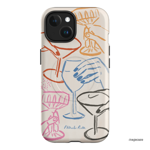 Cheers Multi Printed Phone Cases iPhone 15 / Armoured MagSafe by Phthalo Ruth - The Dairy