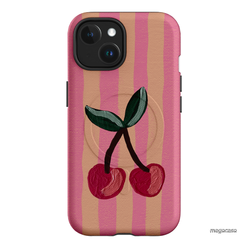 Cherry On Top Printed Phone Cases iPhone 15 / Armoured MagSafe by Amy Gibbs - The Dairy