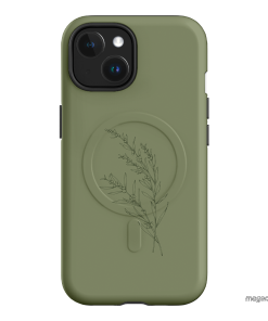 Khaki Wattle Printed Phone Cases by Typoflora - The Dairy